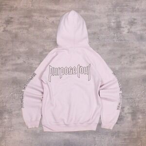 Justin Bieber Purpose Tour Pink Mall Core Alt Core Pull Over Pink Hoodie
